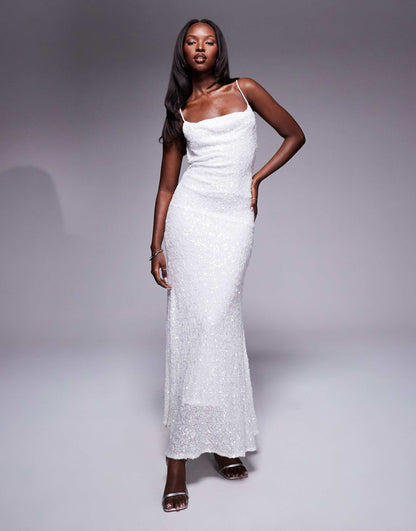 Bias Cut Midaxi Dress