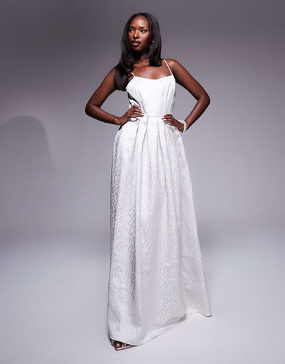 Brocade Maxi Dress