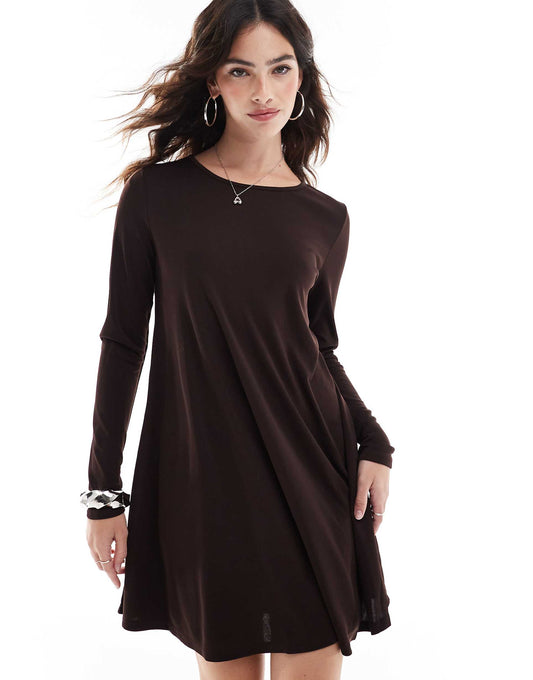 Long Sleeve Swing Dress