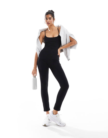 Scoop Neck Full Body Gym Unitard