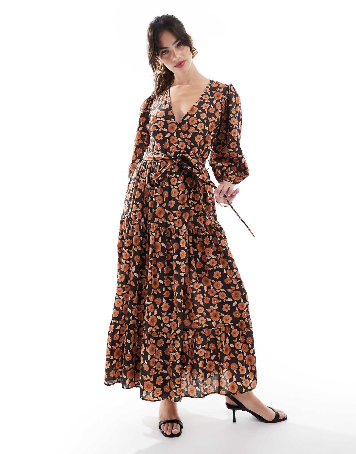 Wrap Midi Dress