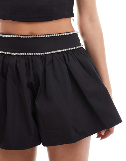 Diamante Trim Shorts