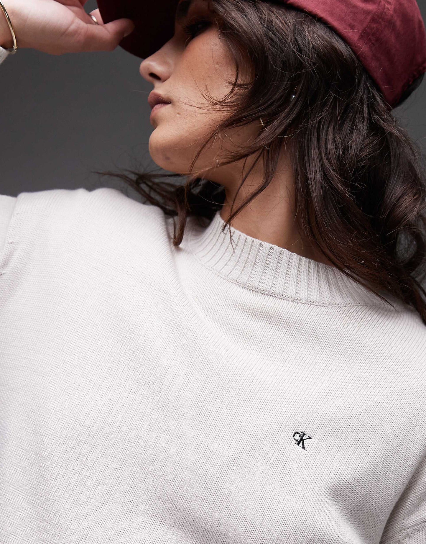 Jeans Cotton Monogram Jumper