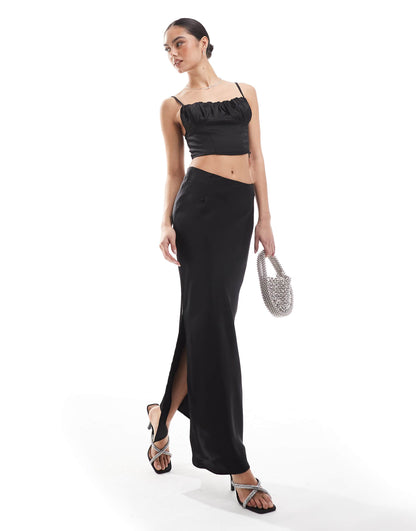 Side Split Maxi Skirt