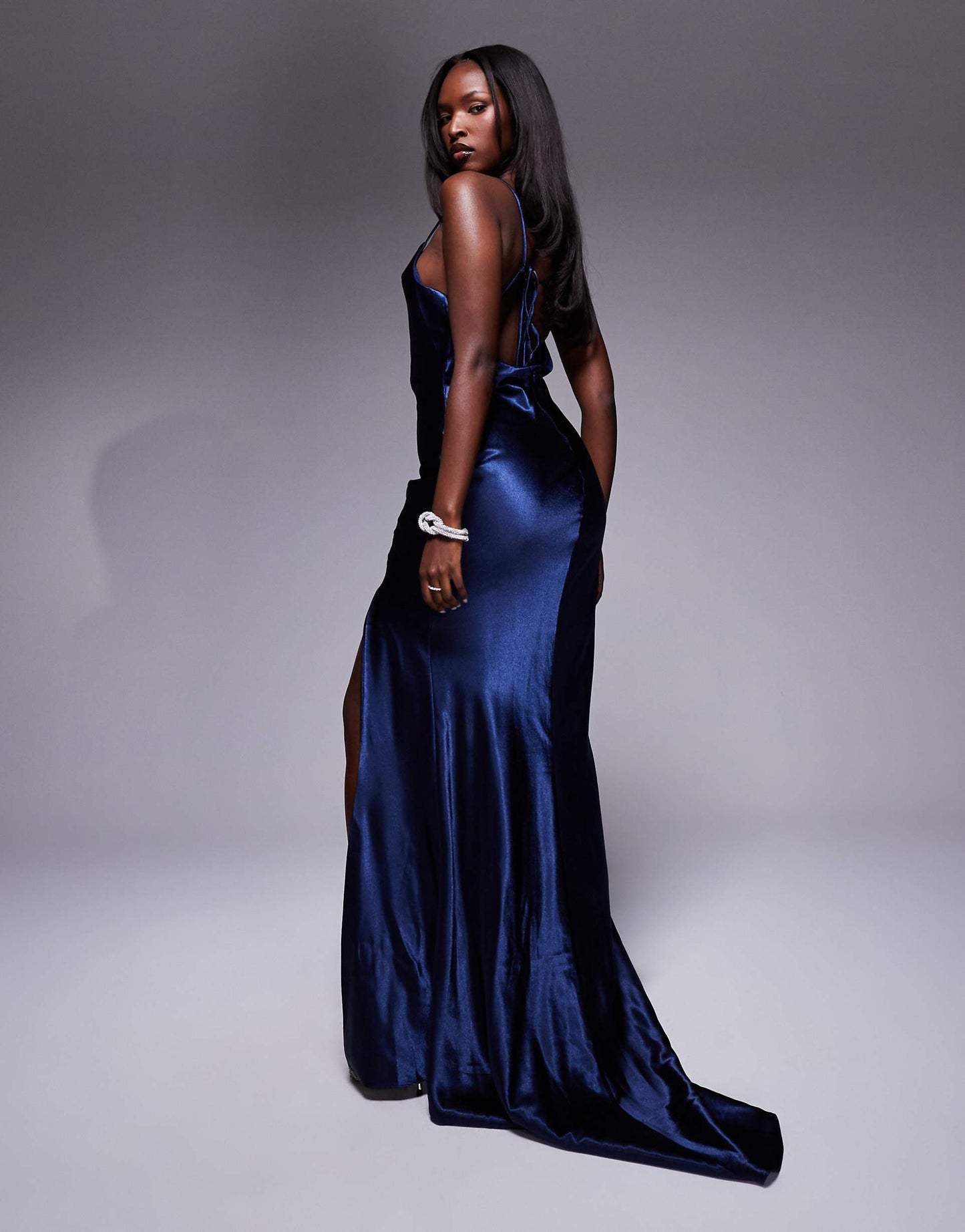Cowl Neck Maxi Slip Dress