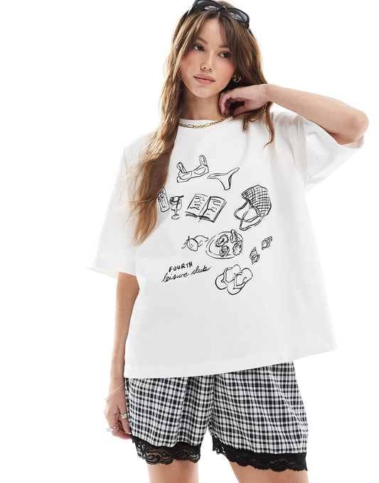 Leisure Club Graphic Print T-Shirt