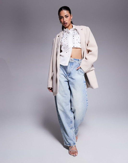 Oversized Double Pocket Blazer