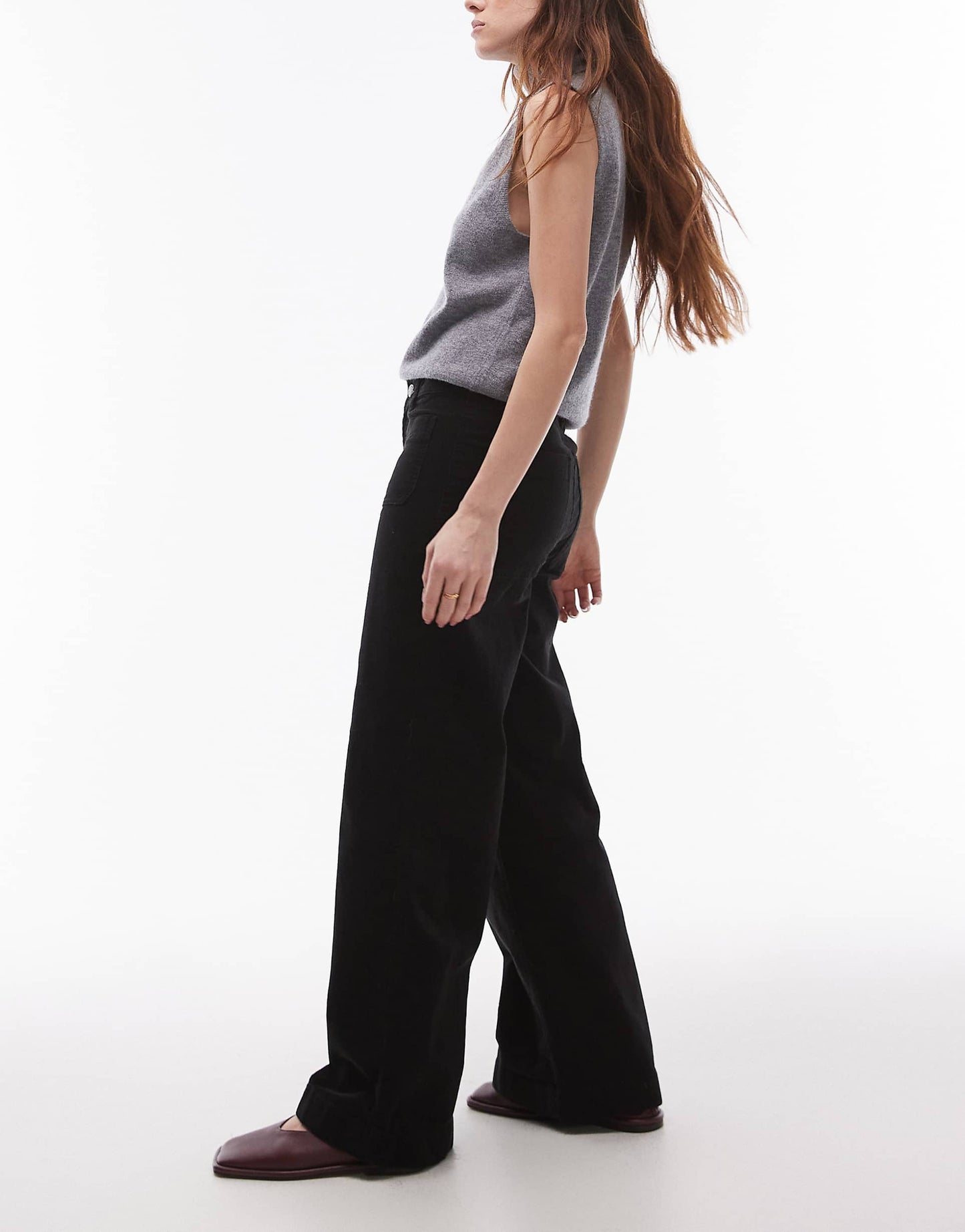 Cord Wide Leg Jeans