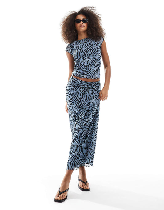 Mesh Long Skirt