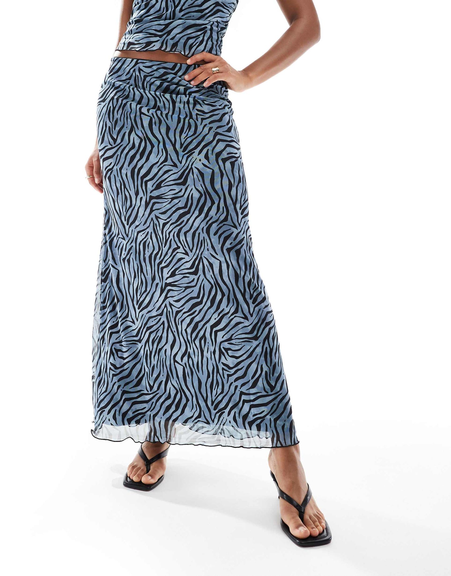 Mesh Long Skirt