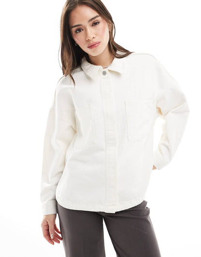 Denim Overshirt With Pockets