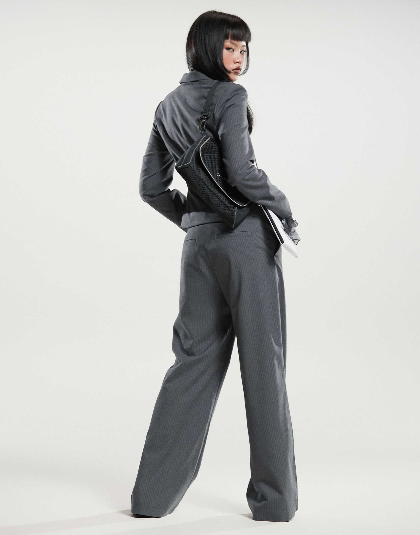 Co-Ord Cut Off Waistband Detail Trousers