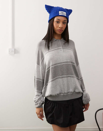 Joline Oversized Polo Jumper