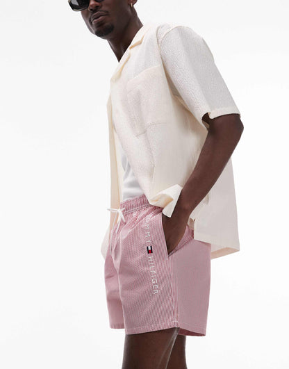 Side Logo Drawstring Swim Shorts