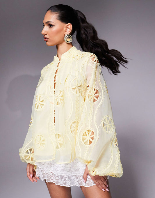Lace Long Sleeve Blouse