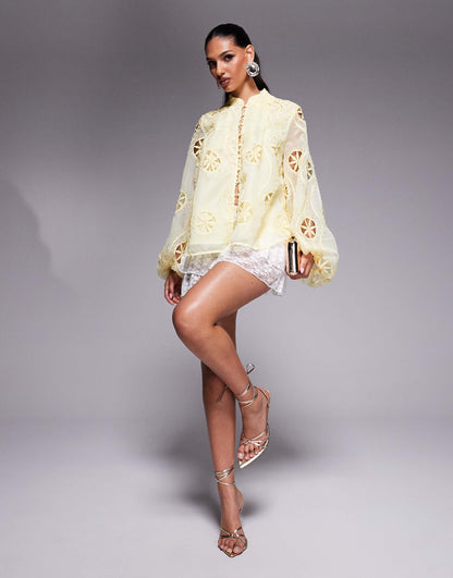 Lace Long Sleeve Blouse