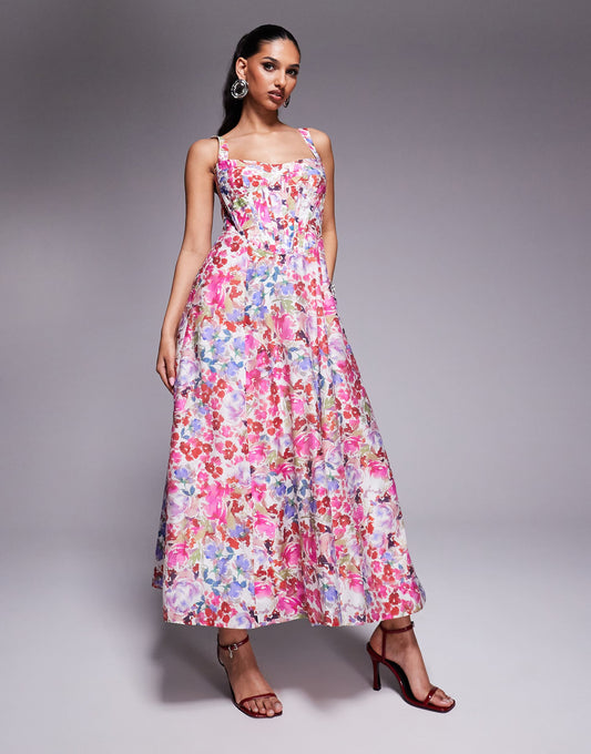 Corset Midi Dress