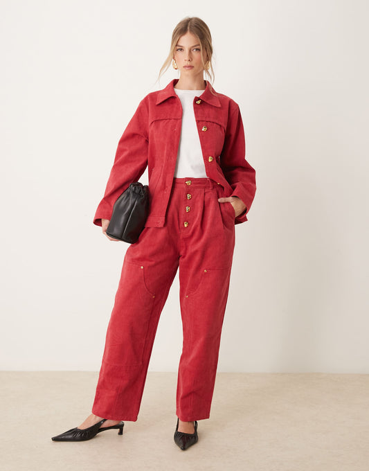High Waisted Denim Jeans Co-Ord