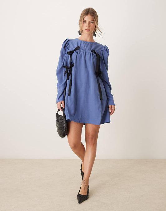 Drawstring Mini Dress