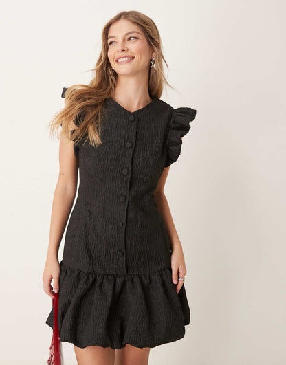 Jacquard Mini Dress