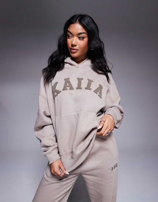 Textured Logo Hoodie Co-Ord