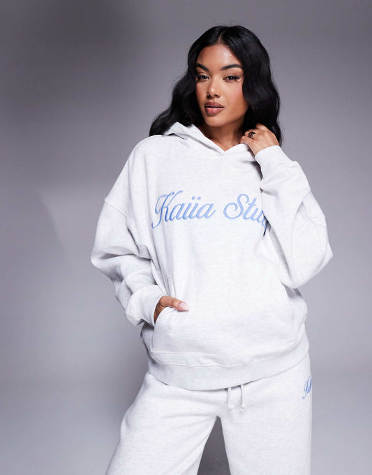 Embroidered Script Hoodie Co-Ord