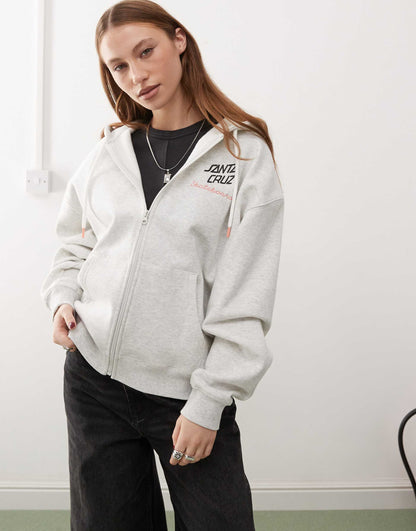 Zip Up Logo Hoodie