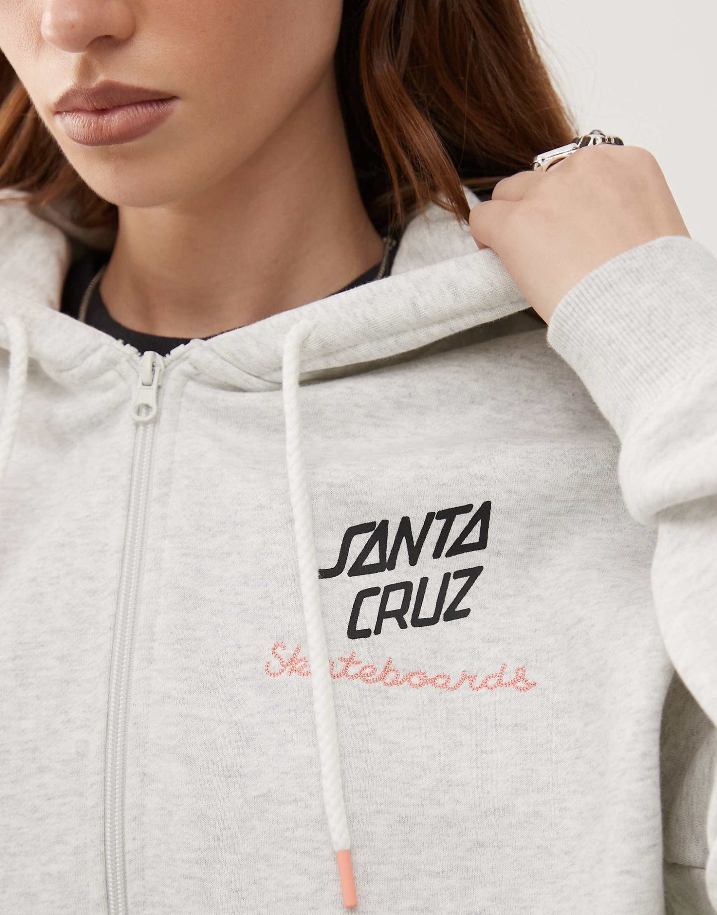 Zip Up Logo Hoodie