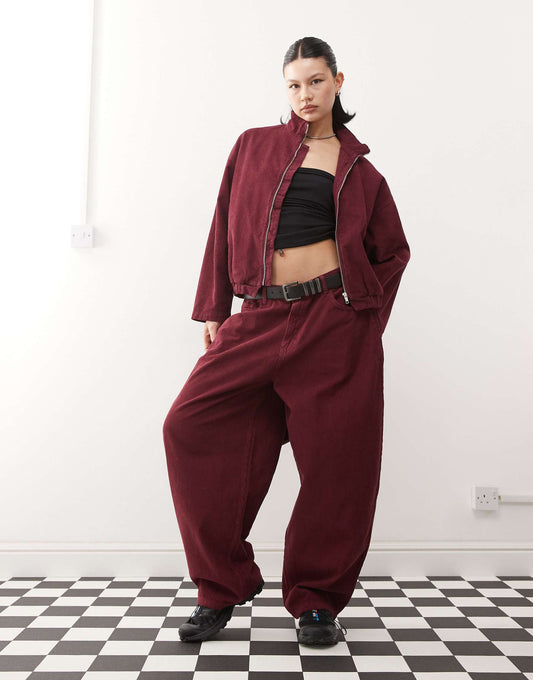 Cord Barrel Leg Jean Co-Ord