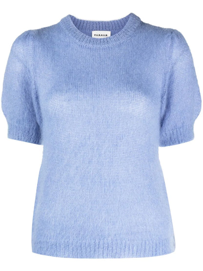 Short-Sleeve Knitted Top