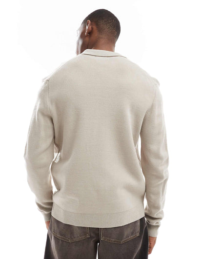 Knitted Pocket Detail Cardigan