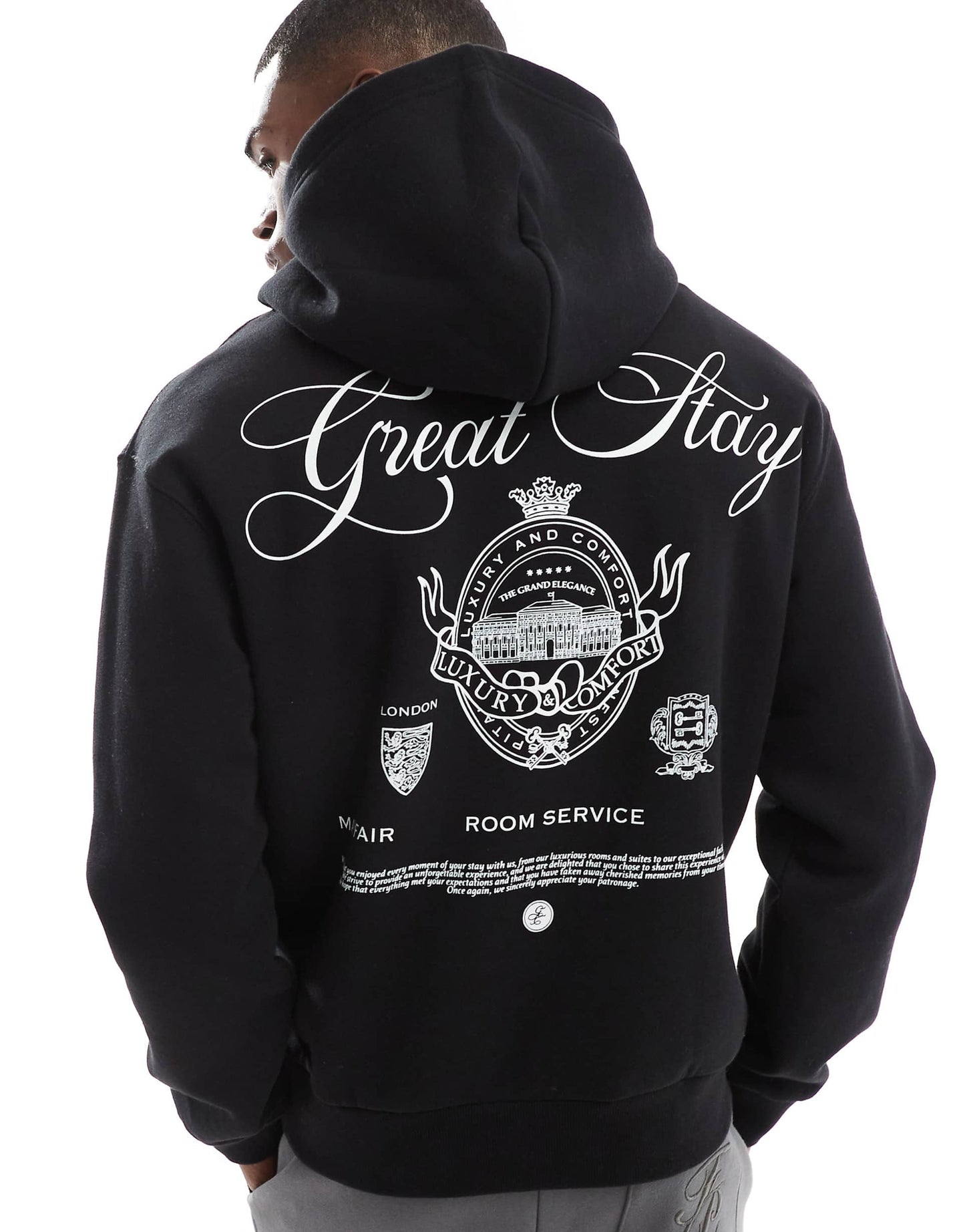 Hotel Llaves Back Printed Hoodie