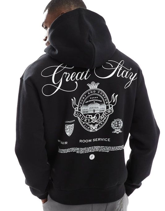 Hotel Llaves Back Printed Hoodie