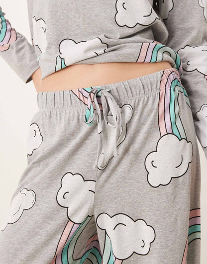 Rainbow Long Sleeve Top & Trouser Pyjama Set