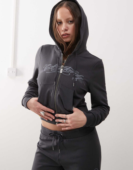 Love Is Mystery Cropped Hoodie