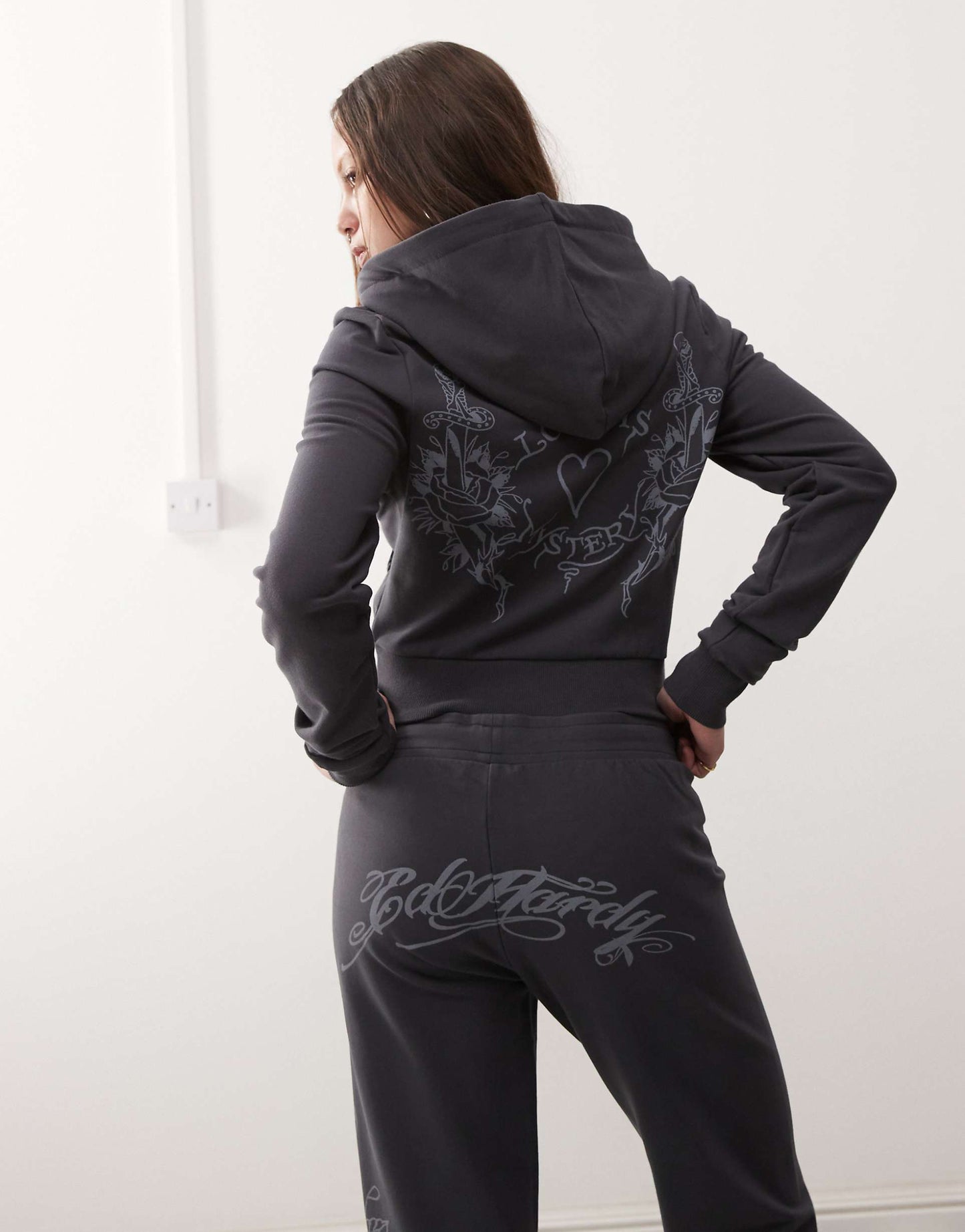 Love Is Mystery Cropped Hoodie