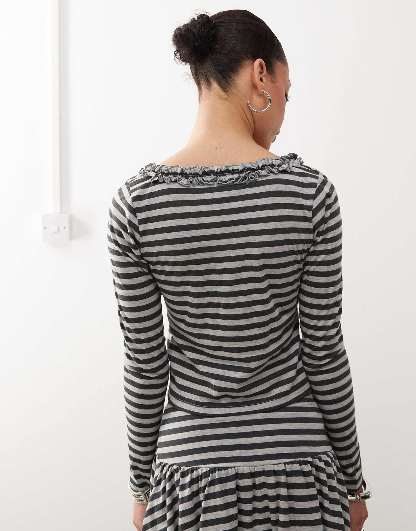 Ethel Zip Stripe Cardigan