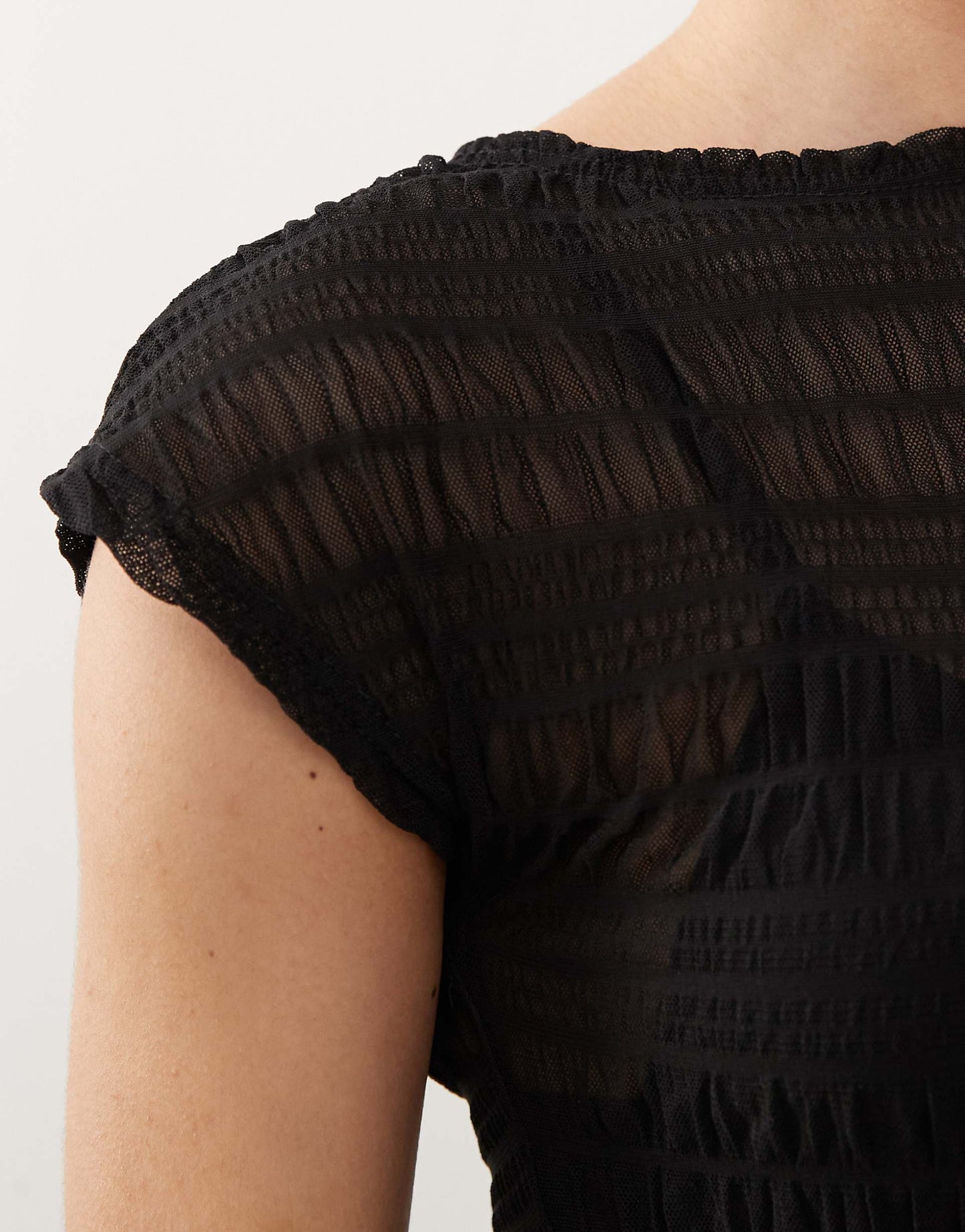 Nova Ruched Mesh Top