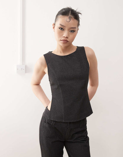 Saima Open Back Co-Ord Tank Top