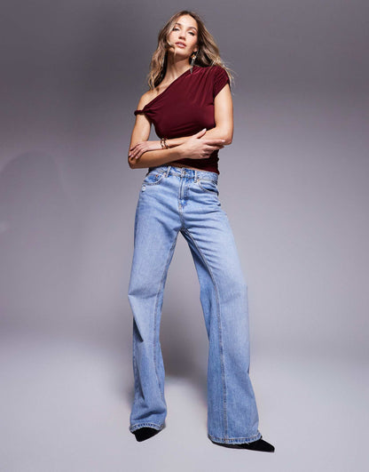 Slinky Twist One Shoulder Top