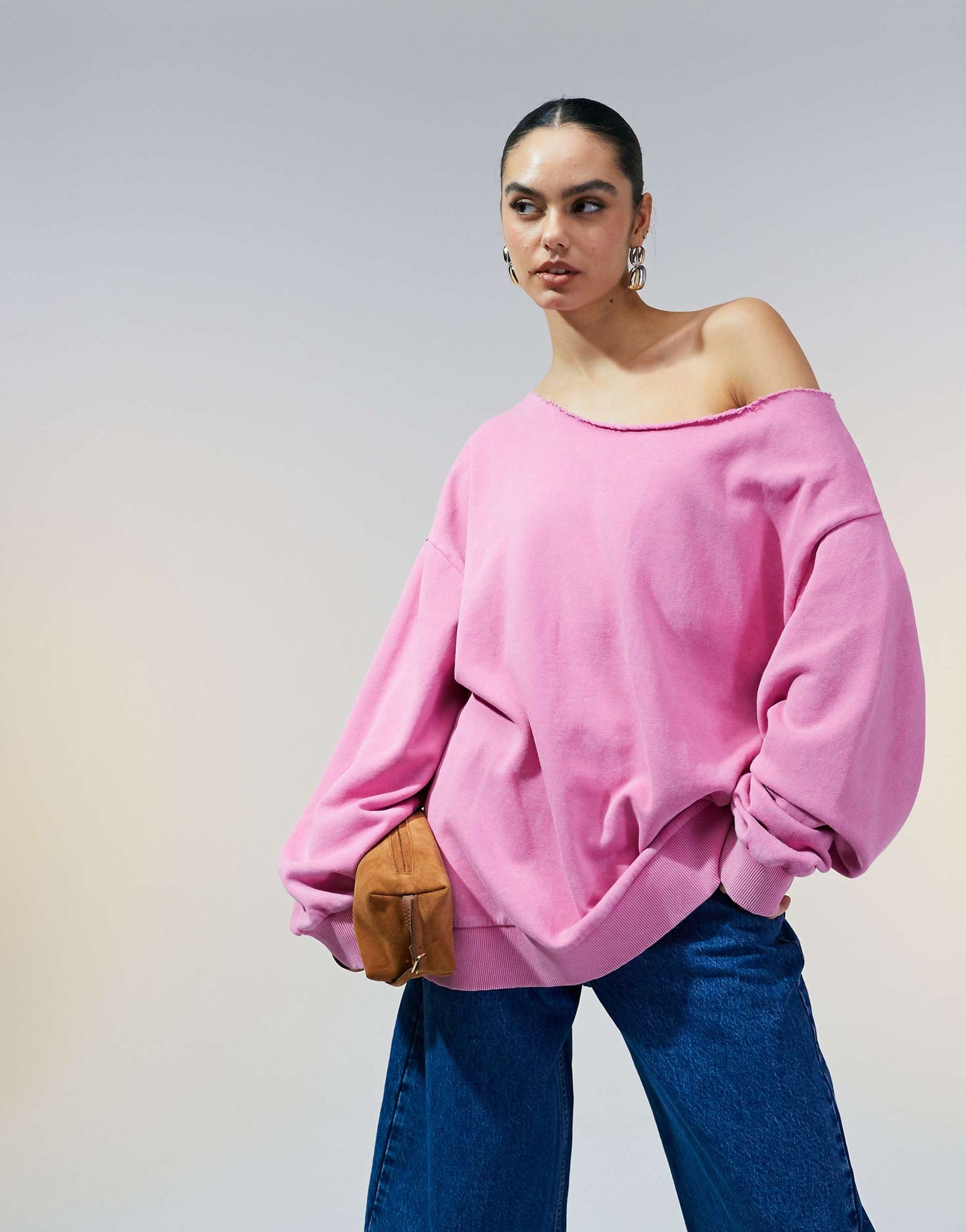 Off Shoulder Sweatshirt