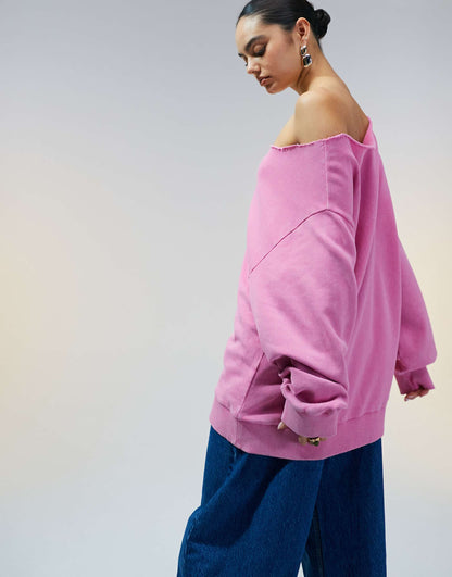 Off Shoulder Sweatshirt
