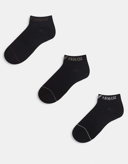 Bodywear 3 Pack Logo Trainer Socks