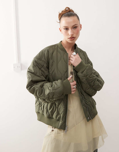 Quilted Reversible Bomber