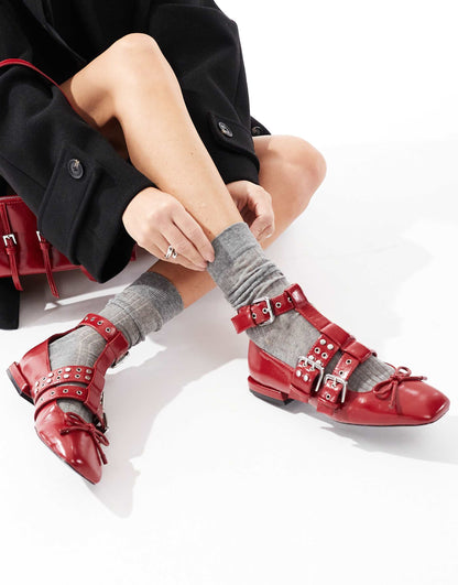 Buckle Detail Ballet Flat