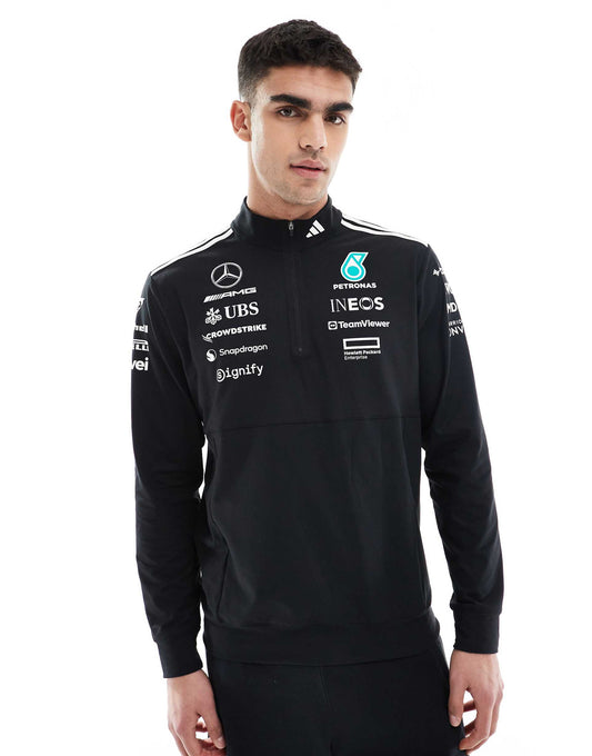 Training Mercedes Formula One Quarter-Zip Sweatshirt