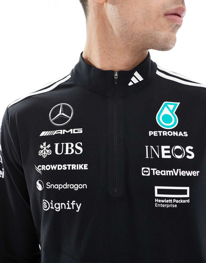 Training Mercedes Formula One Quarter-Zip Sweatshirt