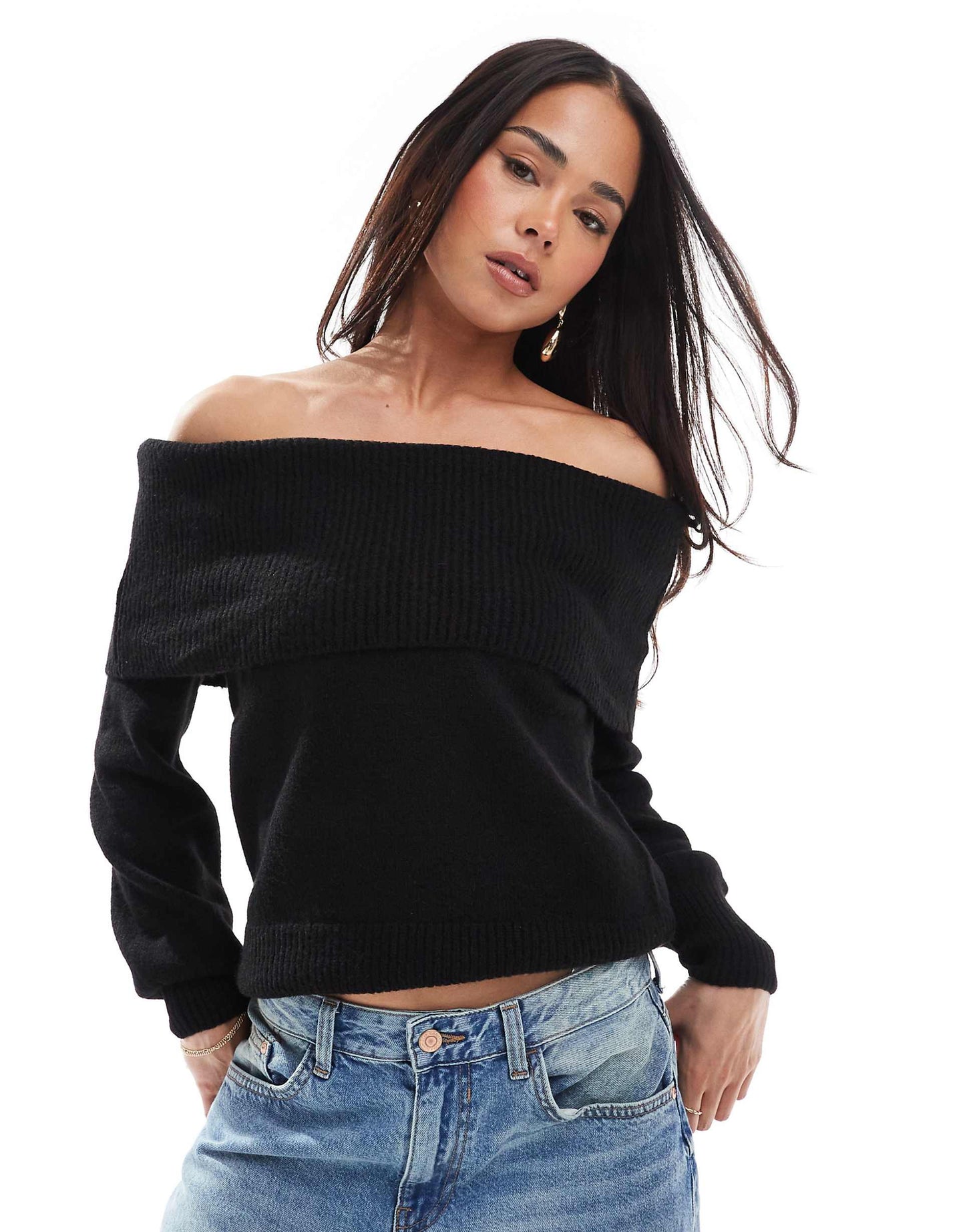 Off Shoulder Jumper