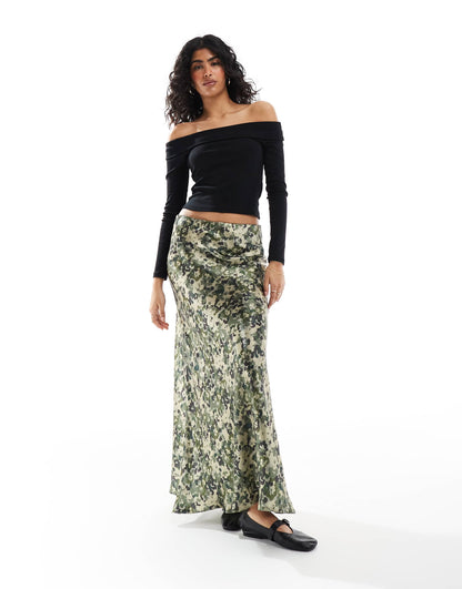 Satin Maxi Skirt