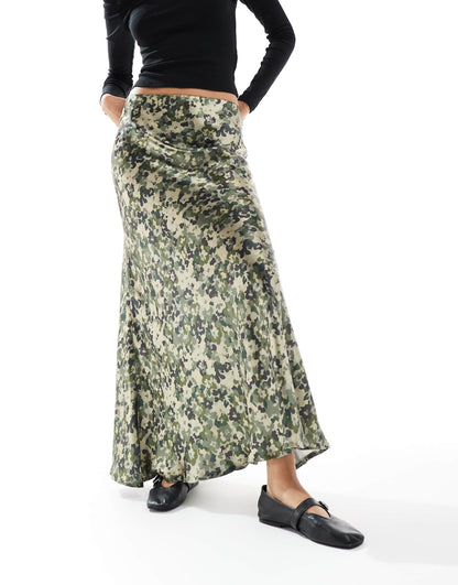 Satin Maxi Skirt